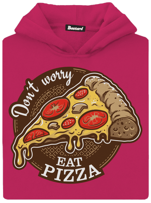 Pizza gyerek kenguruzsebes pulóver Hot Pink