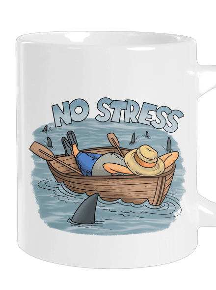 No stress nagy bögre White